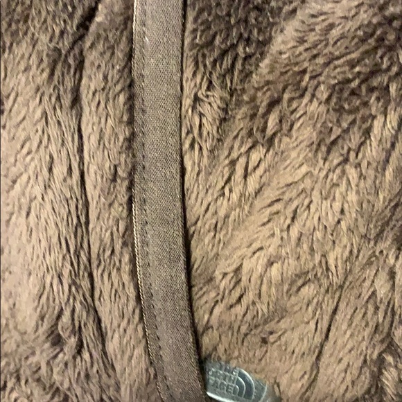 The North Face Brown Furry Zip Up Jacket - Picture 3 of 4